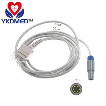 YKD Spo2 jutiklis pratęsimo kabelis suderinamas su MINDRAY(nellcor modulio) PM7000,PM8000 už 6PIN DB9F