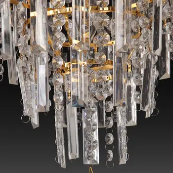 Yonntech Kristalų liustra šviesos Krioklys lubų Lempa Apšvietimo Prabanga Blizgikliai Meno Lempos