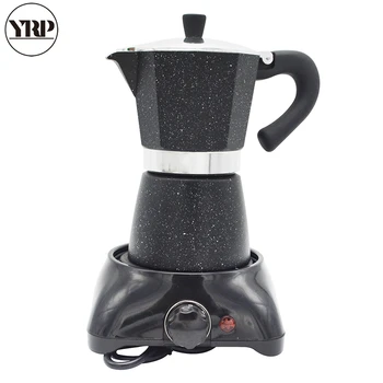 YRPcoffee maker moka puodą raudona juoda 6cups espresso nešiojamų barista įrankiai, virtuvės reikmenys, kavinukas filtras virdulys nešiojamų