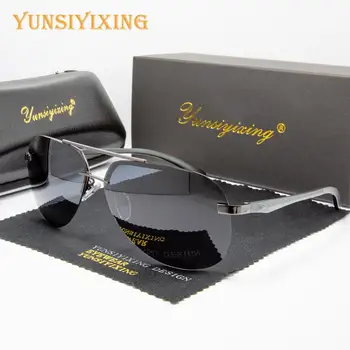 YSYX Poliarizuota vyriški Akiniai nuo saulės Vairuotojo UV400 Veidrodėliai Saulės akiniai Derliaus Pilotas Anti-glare Vyrų /Moterų Akiniai gafas de sol YS-143