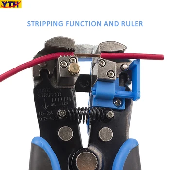 YTH wire stripper išpardavimas kabelių izoliacijos nuėmimo įrankis elektrikas side cutter pjovimo replės, spaustuvai, rankiniai įrankiai, replės