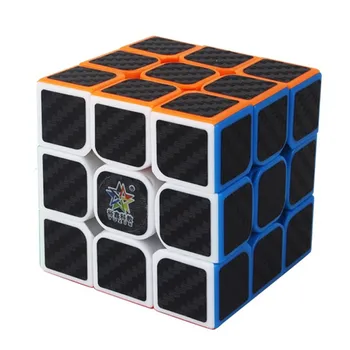 Yuxin Anglies Pluošto Lipdukas 3x3x3 Greitis Magic Cube 3*3*3 Cubo Magico 3x3 Profesinės Smegenų Kibinimas Įspūdį Žaislas Vaikams, Dovana