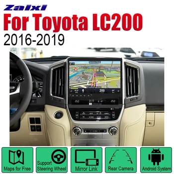 ZaiXi Auto Grotuvas GPS Navigacija Toyota Land Cruiser LC200 2016~2019 Automobilio 