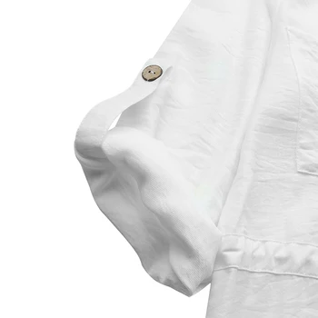 ZANZEA Moterų Vintage Marškinėliai Suknelė 2021 M. Pavasarį Raišteliu Maxi Vestidos Atsitiktinis, Kietas ilgomis Rankovėmis Atvartas Apykaklės Sundress Plius Dydis