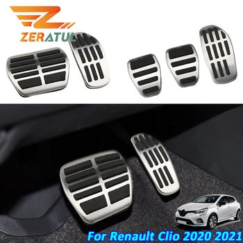 Zeratul Auto už Renault Clio 2020 2021 MT Pedalai atsarginės Dalys, Automobilių Pedalo ir Dangtis Dujų Stabdžių Cluth Pedalo Apsauga Apima