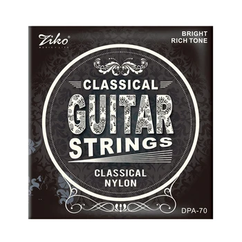 Ziko DPA-70 028-043 Klasikinės Gitaros Stygos Nailono Core Sidabro Padengtą Vario Žaizda, Muzikos Instrumentų Priedai, Dalys