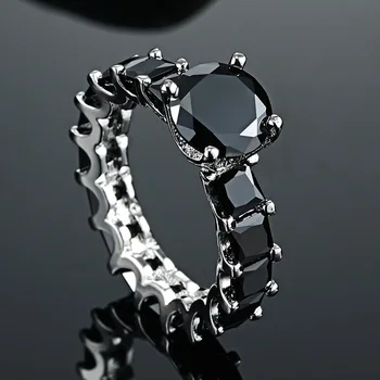 Zlxgirl papuošalai prabangos prekės ženklo moterų vestuvių vario žiedas, papuošalų puikus turas, cirkonio rodis sidabro žiedas nuotakos aksesuaras