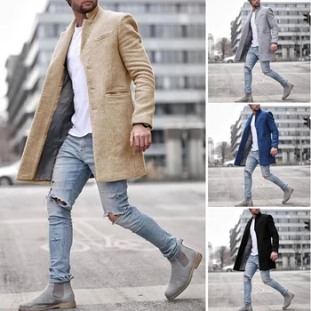 ZOGAA Prekės ženklo vyrai kailis 2020 Atsitiktinis kailis 4 spalvų vyrų paltai žiemos oficialų mens tranšėjos paltai striukė plius dydis S-3XL ping