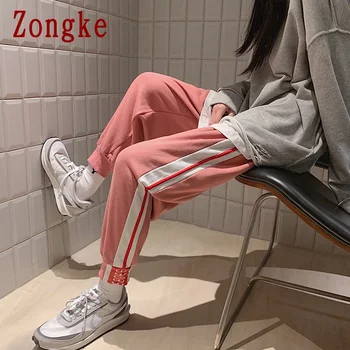 Zongke Dryžuotas Atsitiktinis Kelnės Vyrams Japonijos Streetwear Poilsiu Vyrų Kelnės Harajuku Sweatpants Vyrų Hip-Hop Kelnės 2020 M-3XL