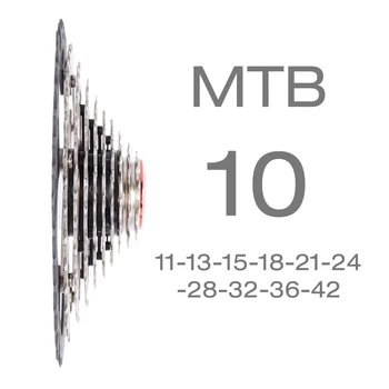 ZTTO MTB 11-42T 10 Speed 10s Pločio Santykis Kalnų Dviratį Dviračiu Kasetės Ratų dalys m590 m6000 m610 m675 m780 X5 X7 X9
