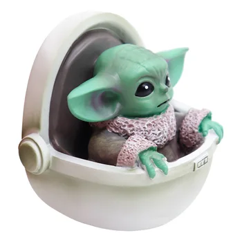 Į Mandalorian 2 Sezonas Yoda Baby Baby kosmoso bin modelis Veiksmų Žaislas Duomenys Rankų dervos kolekcijos papuošalai
