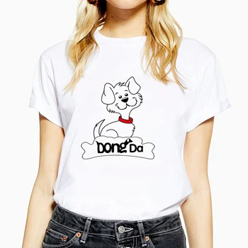 Įdomus Šunų Mylėtojas Dovanos, marškinėliai Dalmatijos Šunys Atsitiktinis Mielas Šuniukas Marškinėliai Mergaitėms trumpomis Rankovėmis Hiphop Kpop Harajuku Tee Tumblr