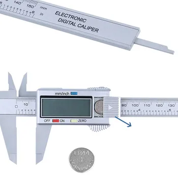 Įrankis 150mm/6inch LCD Skaitmeninių Elektroninių Anglies Pluošto Vernier Suportas Indikatorius aukščio matavimo prietaisai Staliuko Karšto Produktus