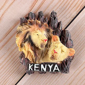 šaldytuvas magnetas Afrikoje, laukinės gamtos kūrybos simuliacija, šaldytuvas magnetas lipdukas Kenija Sirijos jungtinės KARALYSTĖS turizmo kolekcines, suvenyrai, dovanos