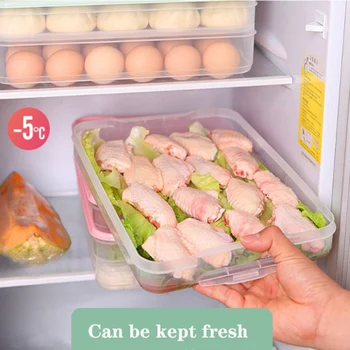 Šaldytuvas Maisto Produktų Laikymo Dėžutė Virtuvės Reikmenys Organizatorius Fresh Box Kukuliai Daržovių, Kiaušinių Atveju Turėtojas Didina Mikrobangų