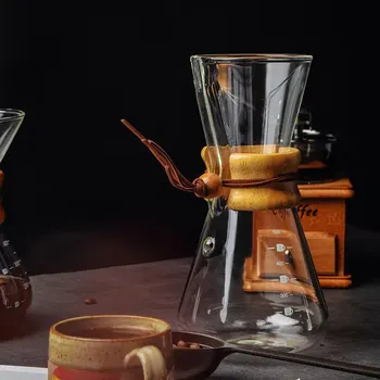 šaltas užvirinti kavos virimo aparatas puodą Barista Klasikinis Stiklo virdulys daugkartinio naudojimo espresso Sietelis Apipilti Mašina, virtuvės reikmenys, įrankiai