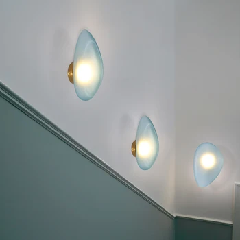 Šiaurės LED Sieniniai Šviestuvai Kambarį Dizaineris Lempos Modernių Stiklo Pebble Sienų apšvietimo Miegamasis Apdaila, Laiptų Apšvietimas Šviesos
