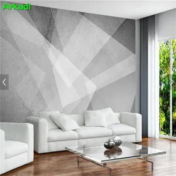 Šiaurės minimalistinio asmenybės abstrakčių geometrinių modelio sieniniai TV fono sienos meno apdailos foto tapetai pasirinktinis dydis