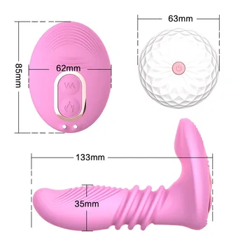 Šildymo Dildo Vibratorius Nešiojami G-spot Masažas USB jungtį Belaidžio Nuotolinio Valdymo Klitorio Stimuliatorius Suaugusiųjų Sekso Žaislai Moterims