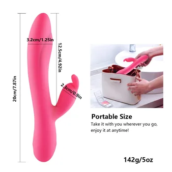 Šildymo Rabbit Vibratorius skirtas Moteriai G Spot Makšties Klitorio Stimuliatorius Masturbator Dildo Vibratorius Suaugusiųjų Sekso Žaislai Moteris Suaugusiųjų