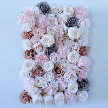 Šilko Rožė Gėlių Sienos Dirbtinės gėlės, Vestuvių Dekoravimas Romantiška Vestuvių Fonas Dekoras