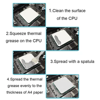 Šilumos tepimo pasta CPU Chipset GPU Aušinimo 30g HY-510 LED Heatsink Silicio Tepalas Junginys Anglies pagrindo Aukštos kokybės