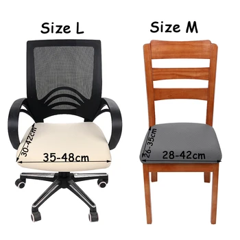 Šiuolaikiniai Biuro, Virtuvės Spandex Elastinga Kėdė Padengti Kieta Spalva Sėdynės Raštas Ruožas Atveju Tvirtos Anti-purvinas Kėdės Sėdynės Padengti