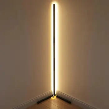 Šiuolaikinių LED Kampe Grindų Lempos Miegamojo Atmosferą Grindų Šviesos Miegamojo Lovos Kambarį Spalvinga Tamsos Patalpų Nuolatinis Šviesos