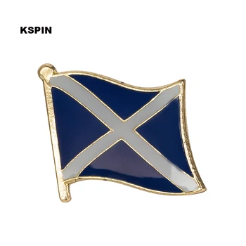 Škotijos Mėlynosios vėliavos atlapas pin ženklelis pin 300pcs daug Sagė Piktogramos KS-0241