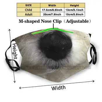 Šuns Nosį Daugkartinio Naudojimo Veido Kaukė , Reguliuojamas Skalbti Keičiamų Mados Fase Kaukės Gyvūnų Šunų Jack Russell Šuo Veido Šuns Burnos Šuo
