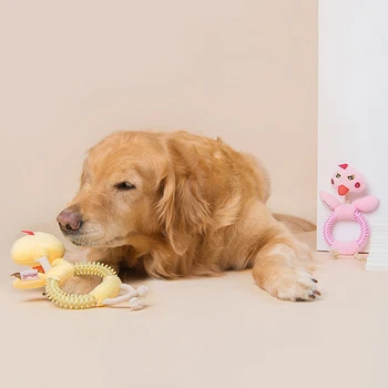 Šunų Kramtyti Interaktyvus Pliušinis Žaislas, Agresyviai Chewers, Tvirtas Šuo Gyvūnų Žaislas Su TPR Dideliems Ir Mažiems Šunims