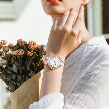 Šveicarija KARNAVALAS 2020 Naujas Moterų Laikrodžiai Prabangos Prekės Diamond Importuotų Kvarco Ponios Žiūrėti Madinga Suknelė Laikrodis montre femme