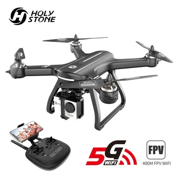 Šventosios Akmens HS700 GPS Drone 5G su Kamera Full HD 1080P Drone GPS Brushless 1km 1000M FPV Profesional Com vaizdo Kamera Wifi Quadcopter