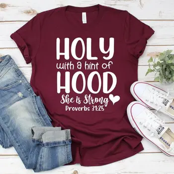 Šventosios Prieskoniu Gaubtu Krikščionių Religinės marškinėliai jaunų medvilnės atsitiktinis jaunų hipster šūkis citata grynos medvilnės moterų tees viršūnės