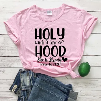 Šventosios Prieskoniu Gaubtu Krikščionių Religinės marškinėliai jaunų medvilnės atsitiktinis jaunų hipster šūkis citata grynos medvilnės moterų tees viršūnės