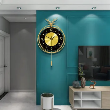 Šviesos Prabangus Laikrodis Kabo Laikrodis Kambarį Mados Namų Asmeninį & Kūrybos Paprasta Šiuolaikinės Dekoratyvinės Sieninis Laikrodis