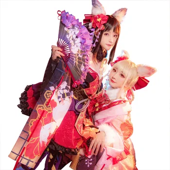 Žaidimo Spalvingas Nikki Šviečia Cosplay Kostiumų Puikus Kimono Dress Helovinas Šalis Kostiumas Moterims