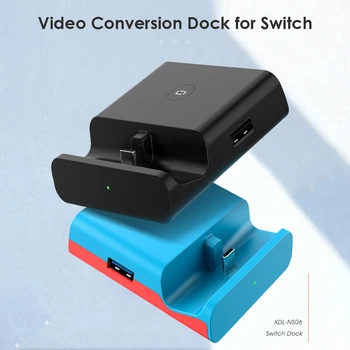 Žaidimų Konsolė Įkroviklis Stotis Nustatyti HDMI prie TV Konverteris Dock USB-C, Video Adapteris, skirtas Žaidimas Pramogų Priedai