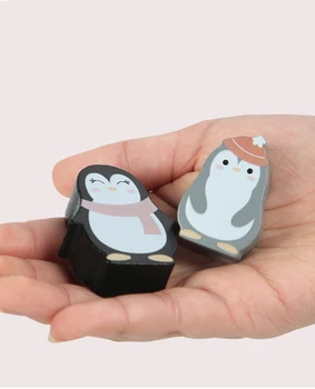 Žaislai Mielas pingvinas Gyvūnų Slenksčius Statyba Blokai, Mediniai Balansas Medienos Žaislai Vaikams, Kūrybos Montavimas Švietimo Žaislai
