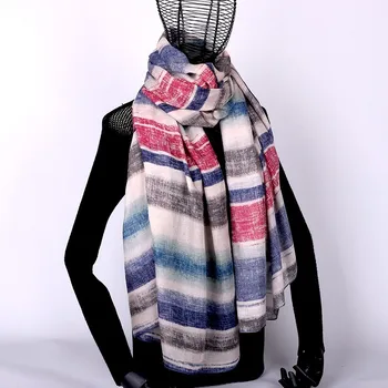žiemos Medvilnės šalikas moterų skaros, šiltas, ilgi šalikai, šaliai, kaklaskarės poncho mados languotas poncho prabangos prekės chale schal didelis hijab sjaal