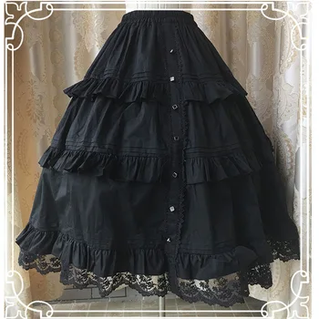 žiemos Renesanso derliaus aukštos kokybės nėriniai kamuolys suknelė lolita ' s sijonas nėrinių sijonas