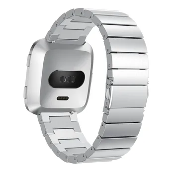 Žiūrėti diržu, Fitbit Versa/Versa 2/versa lite band apyrankė Nerūdijančio plieno pakeitimo watchband riešo diržas Smart priedai