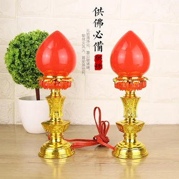 Žvakė, Lempa Candleholder Religinių Reikmenų Plastiko Candleholder Budistų Prekių Budistų Lempa, LED Elektroniniai Žvakių Lemputė