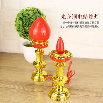 Žvakė, Lempa Candleholder Religinių Reikmenų Plastiko Candleholder Budistų Prekių Budistų Lempa, LED Elektroniniai Žvakių Lemputė